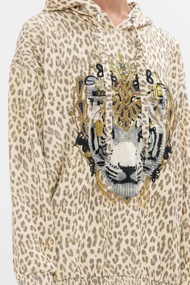 SILK BAND OVERSIZED HOODIE WITH POCKETS THE THRONE ROOM The Throne Room Womens Camilla Knitwear