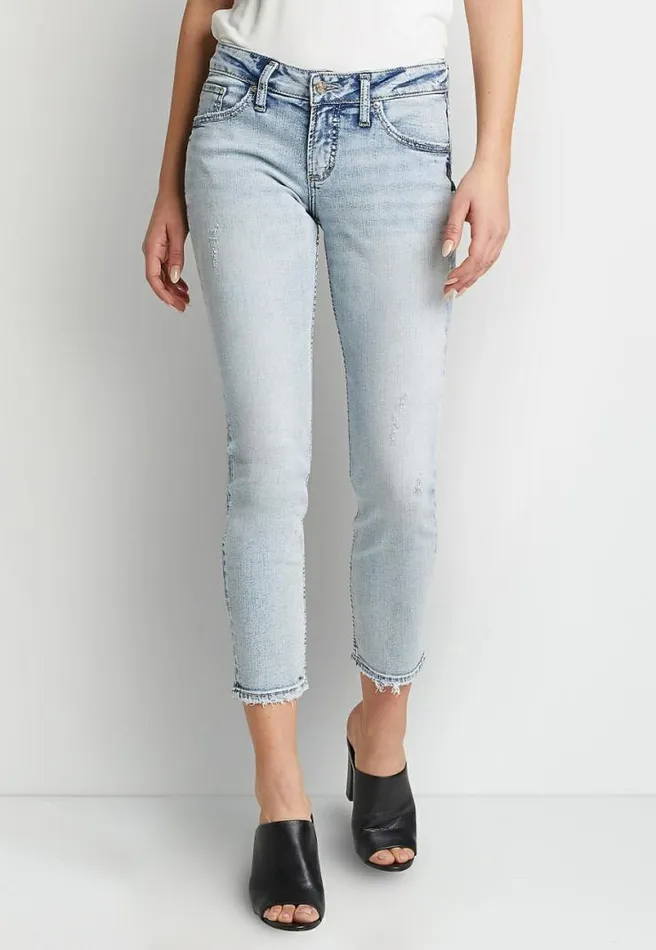 Silver Jeans Co Light Acid Wash Boyfriend Jean Women Maurices Jeans