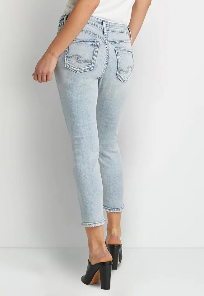 Silver Jeans Co Light Acid Wash Boyfriend Jean Women Maurices Jeans