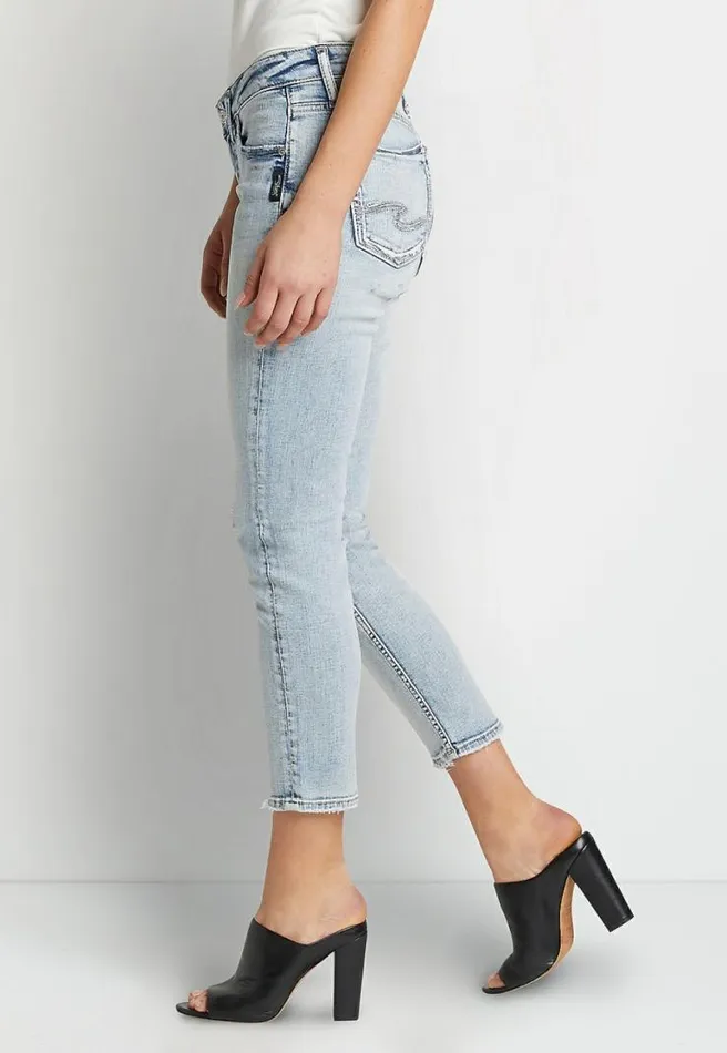 Silver Jeans Co Light Acid Wash Boyfriend Jean Women Maurices Jeans