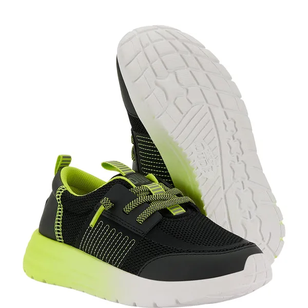 Sirocco Play Youth Sport Block BlackLime Punch Apparel Sneakers heydude