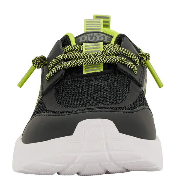 Sirocco Play Youth Sport Block BlackLime Punch Apparel Sneakers heydude