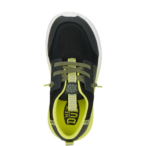Sirocco Play Youth Sport Block BlackLime Punch Apparel Sneakers heydude