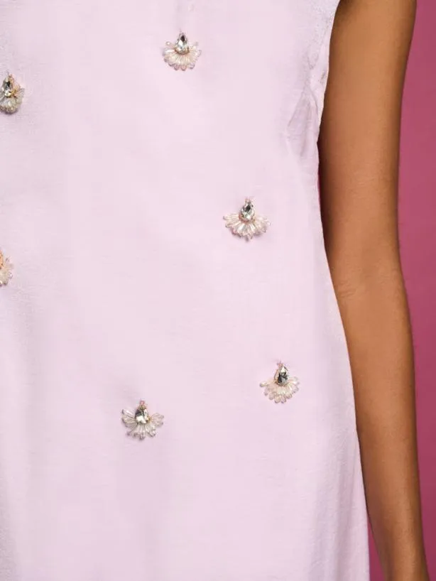 Sister Jane Dresses Womenswear DREAM Angel Fish Embellished Midi Dress Pastel Lilac