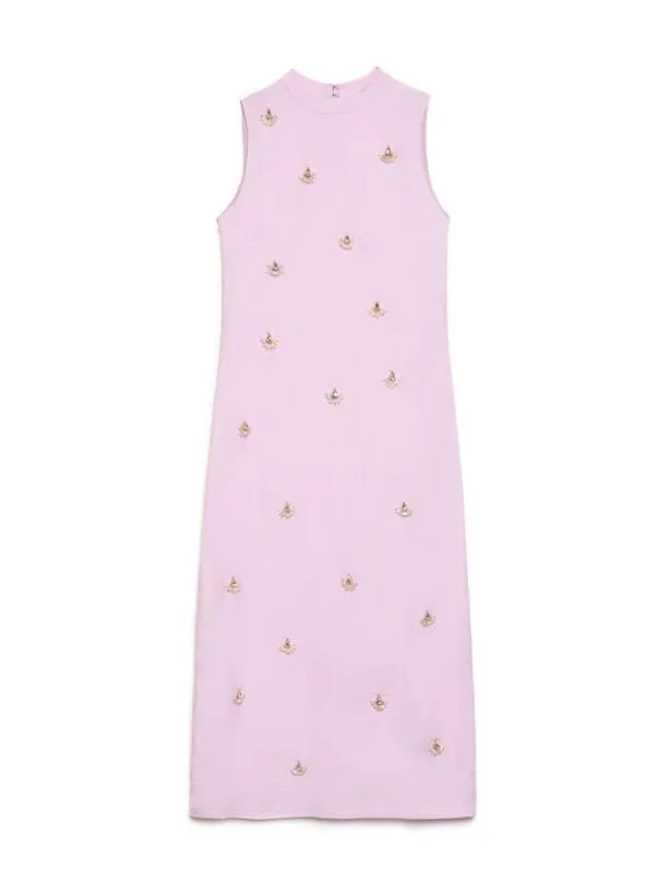 Sister Jane Dresses Womenswear DREAM Angel Fish Embellished Midi Dress Pastel Lilac