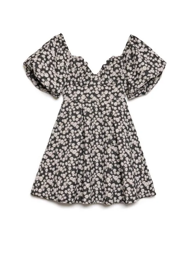 Sister Jane Dresses Womenswear Pearl Marina Mini Dress Black Daisy