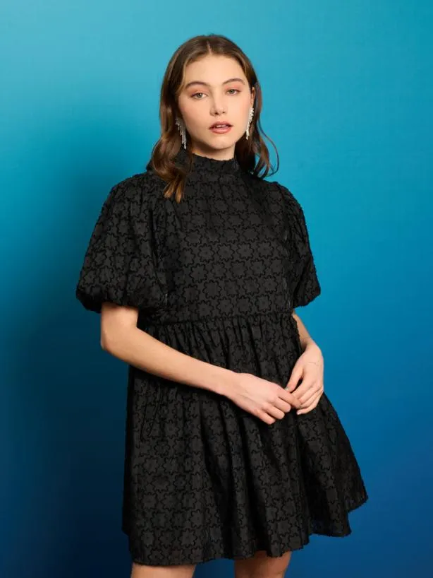 Sister Jane Dresses Womenswear Sea Star Embellished Mini Dress Black Ink