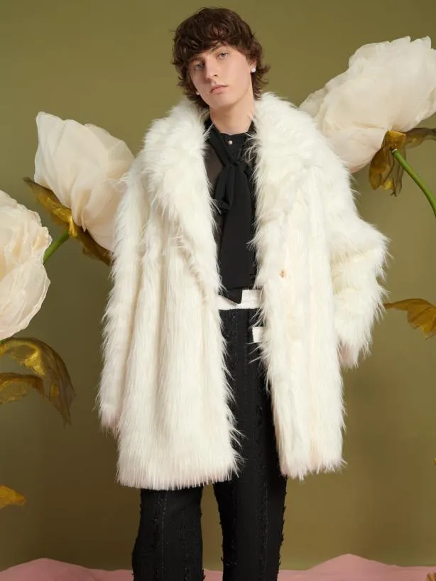 Sister Jane Jackets Womenswear Chester Faux Fur Coat Ivory