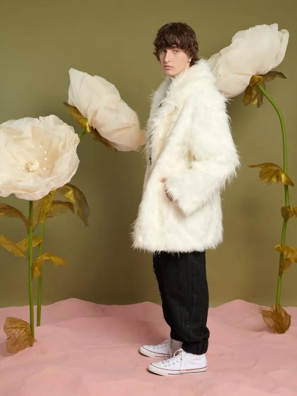 Sister Jane Jackets Womenswear Chester Faux Fur Coat Ivory