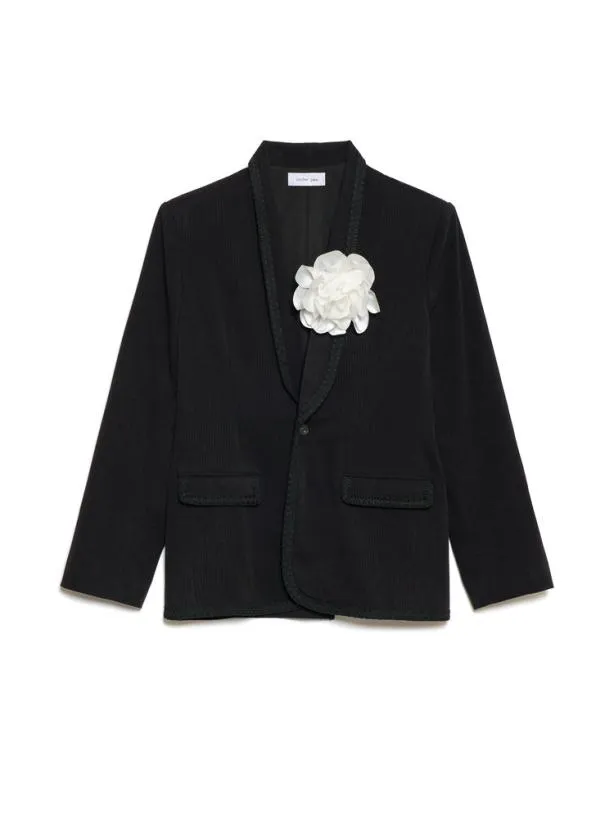 Sister Jane Jackets Womenswear Dylan Rose Single Breasted Blazer Black