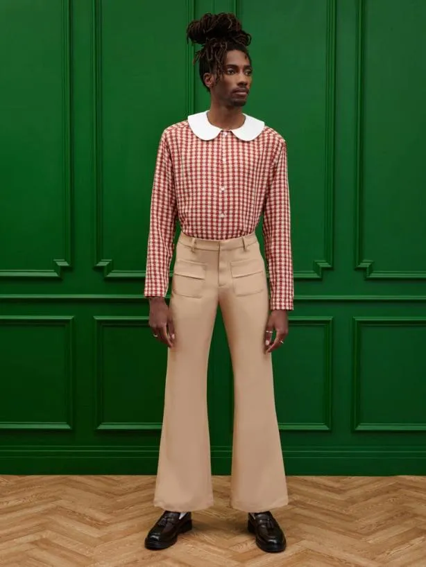 Sister Jane Shirts Menswear Theo Gingham Shirt Red White