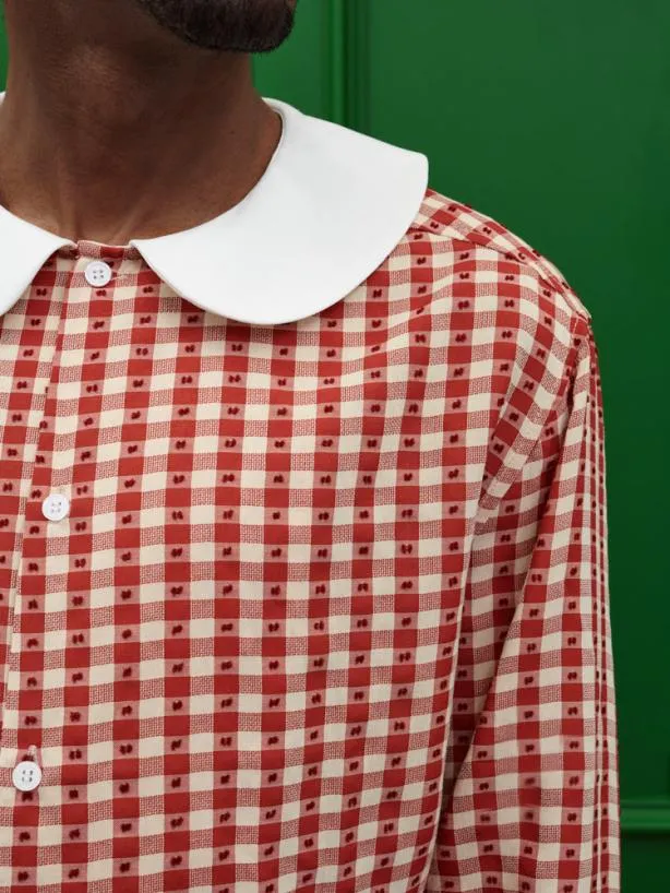 Sister Jane Shirts Menswear Theo Gingham Shirt Red White
