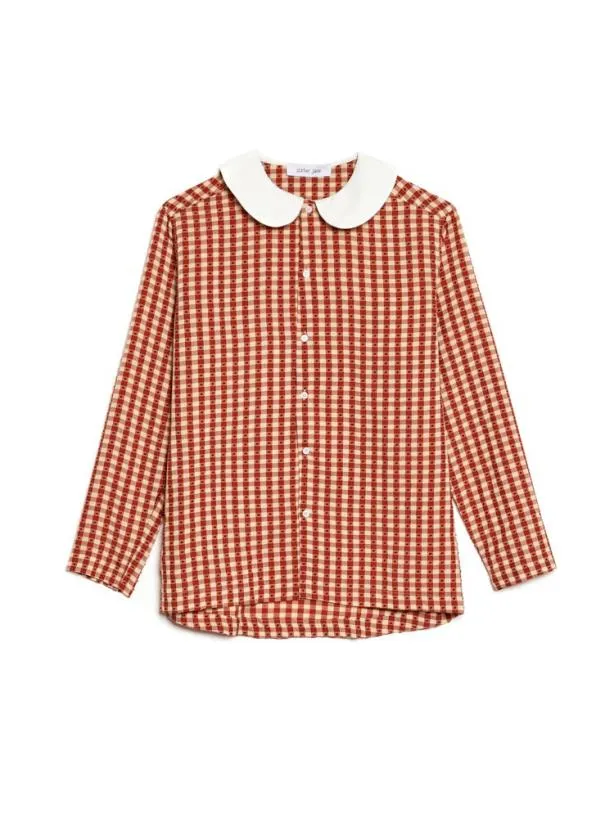 Sister Jane Shirts Menswear Theo Gingham Shirt Red White
