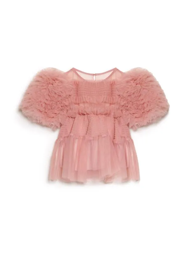 Sister Jane Tops Womenswear DREAM Frida Tulle Ruffle Top Baby Pink
