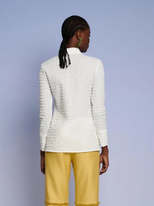 Sister Jane Tops Womenswear Ghospell Nikita Button Shirt Brillant White