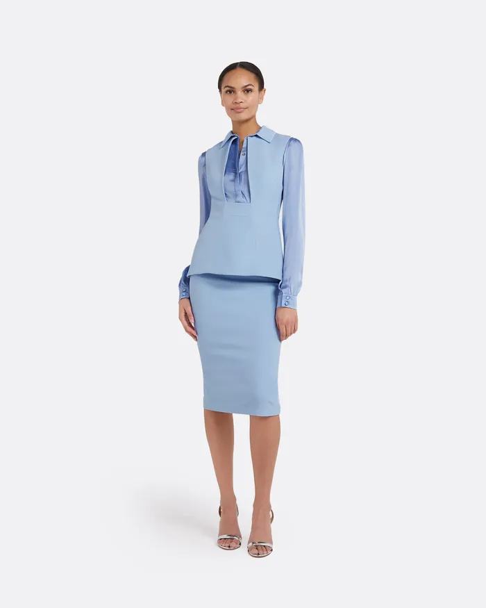 Skirts Safiyaa Women Hokoku Soft Sky Skirt Soft Sky