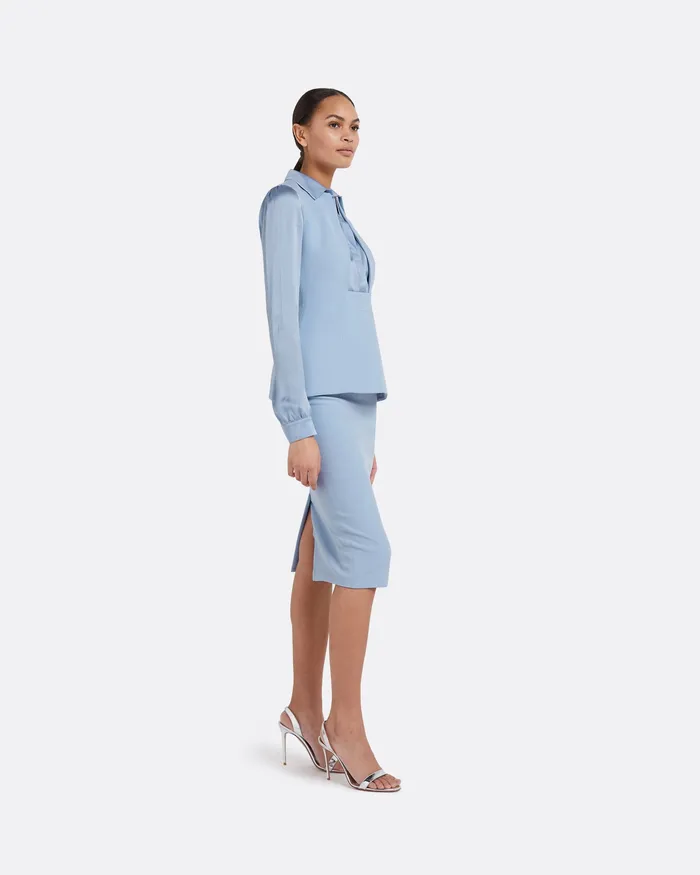 Skirts Safiyaa Women Hokoku Soft Sky Skirt Soft Sky