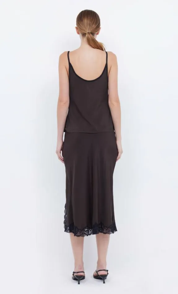 Skirts Shop Bec Bridge Deja Vous Slip Skirt Chocblack