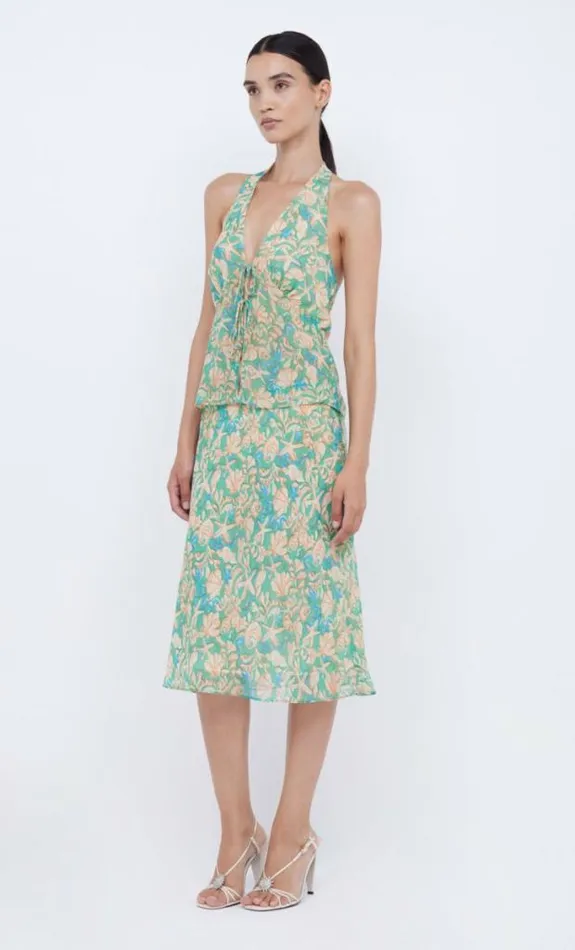 Skirts Shop Bec Bridge Oasis Bias Midi Skirt Under The Sea