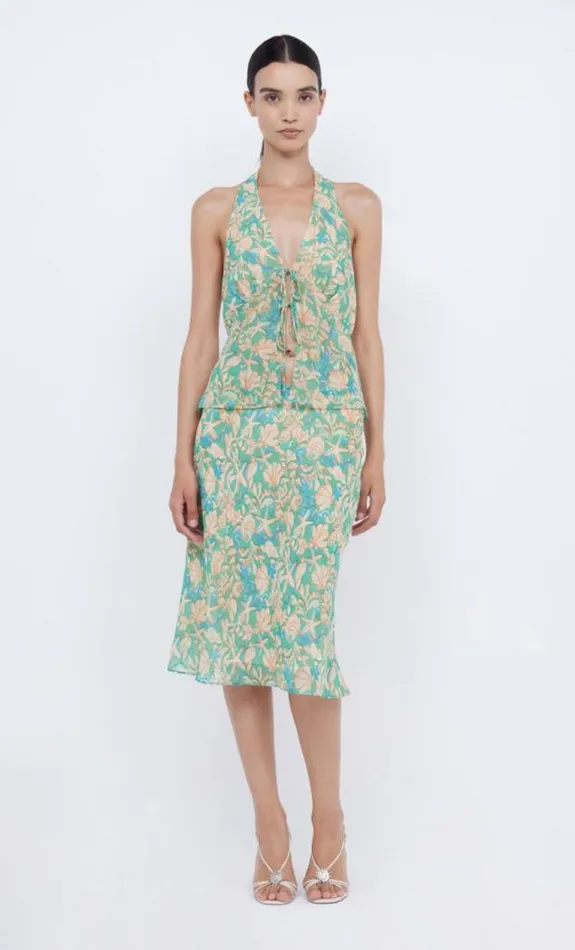 Skirts Shop Bec Bridge Oasis Bias Midi Skirt Under The Sea
