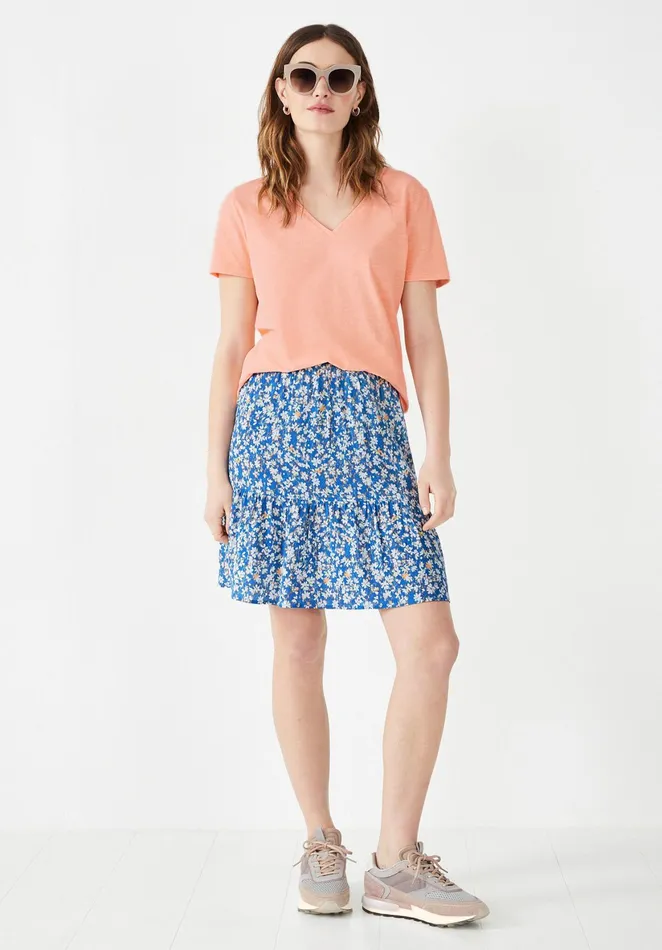 Skirts Women Hush Abby Mini Skirt Watercolour Floral Blue