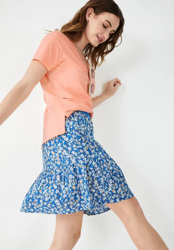 Skirts Women Hush Abby Mini Skirt Watercolour Floral Blue