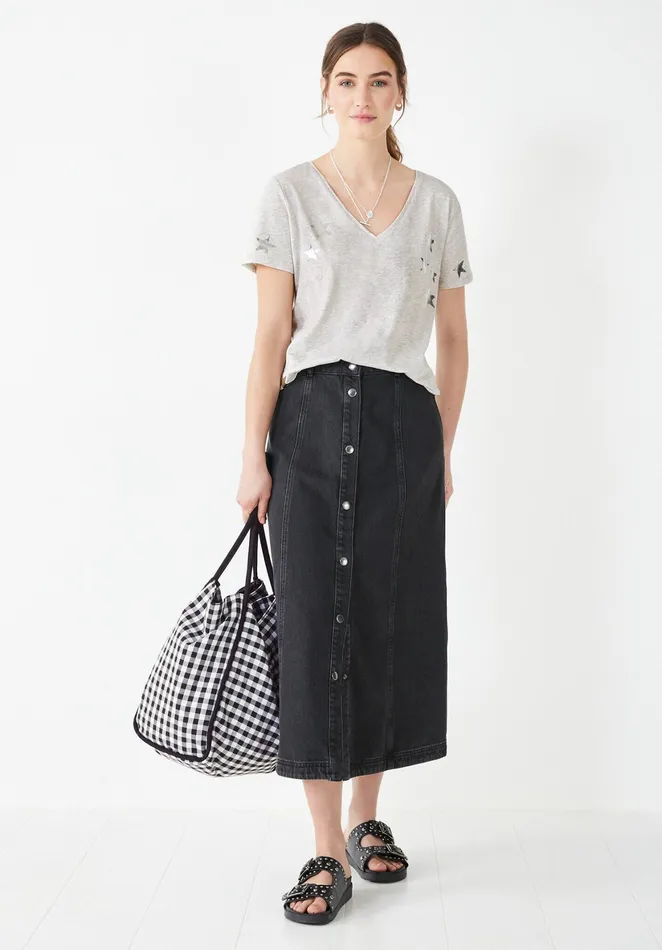 Skirts Women Hush Carey Denim Skirt Washed Black