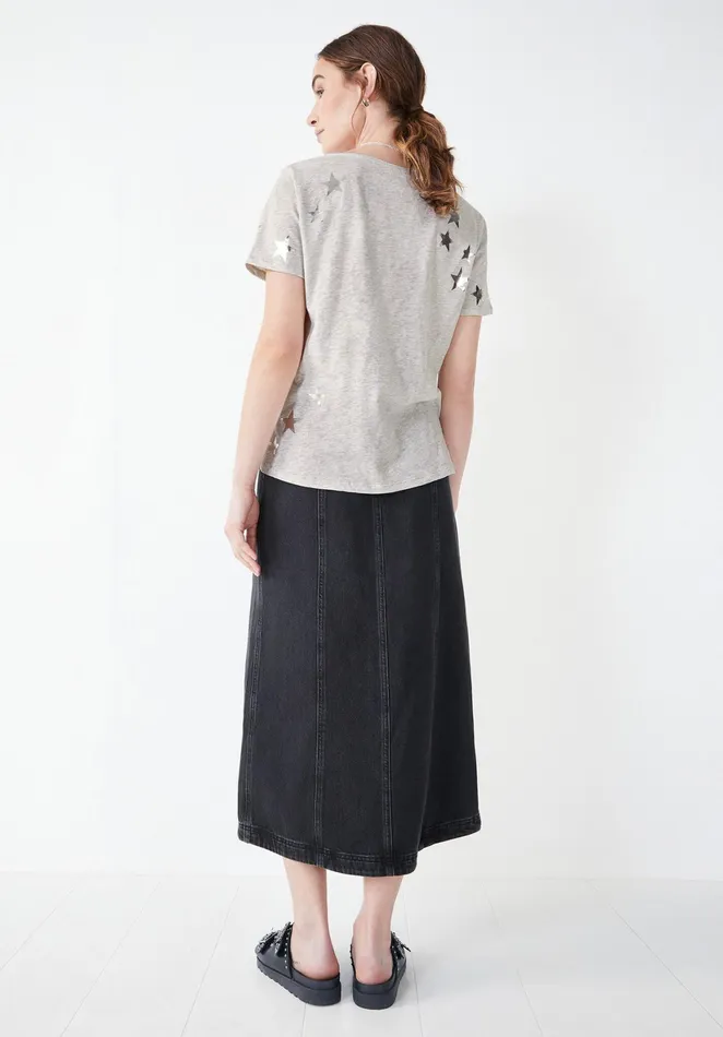 Skirts Women Hush Carey Denim Skirt Washed Black