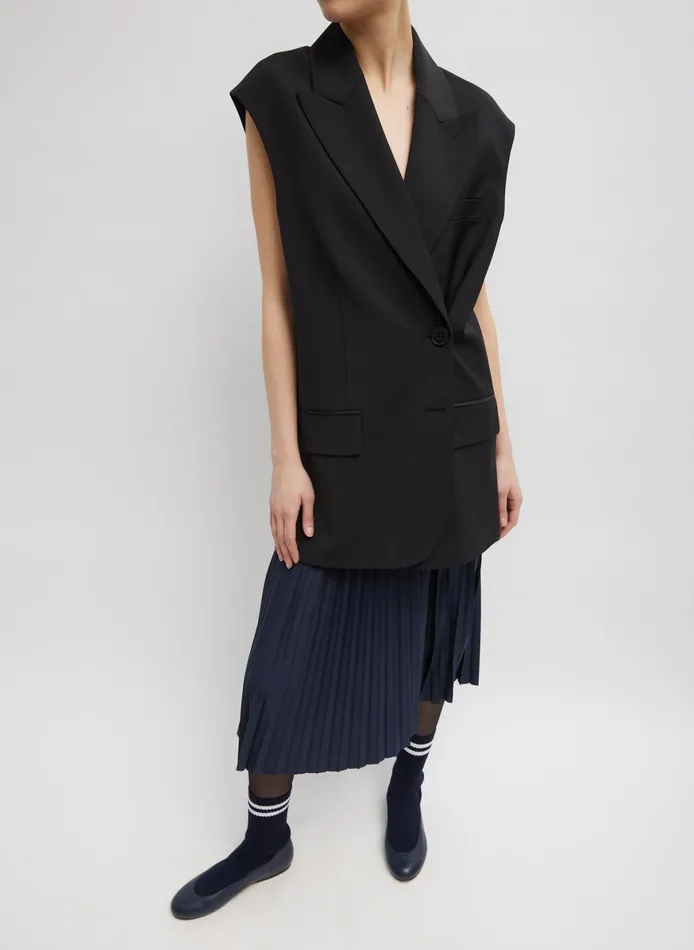 Skirts Women Tibi Nylon Pleating Sunray Pull On Skirt