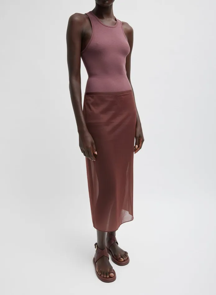 Skirts Women Tibi Sheer Gauze Maxi Pencil Skirt