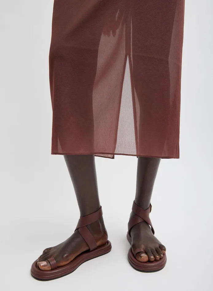 Skirts Women Tibi Sheer Gauze Maxi Pencil Skirt