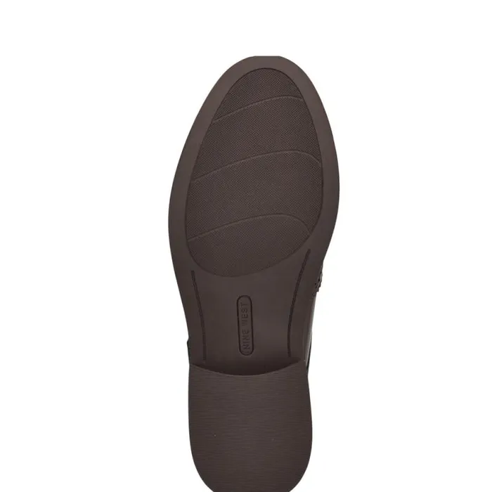 Smythe Monk Strap Loafers Dark Brown Patent Women Nine West Flats Smythe Monk Strap Loafers Dark Brown Patent Women Nine West Flats