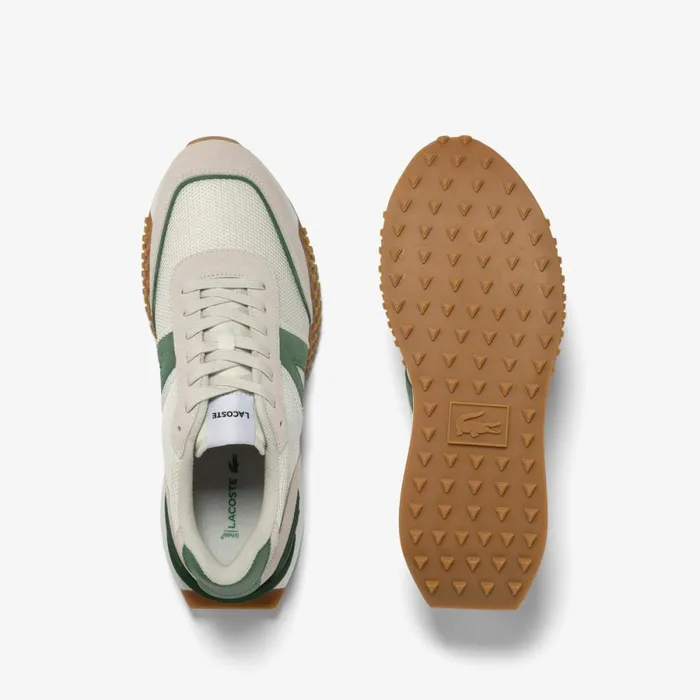 Sneakers Men Lacoste Men039s LSpin Deluxe Leather Sneakers Whitegreen 082