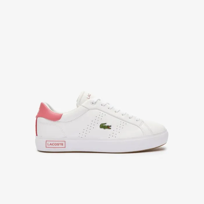 Sneakers Women Lacoste Women039s Powercourt 20 Contrasted Leather Sneakers Whitepink B53