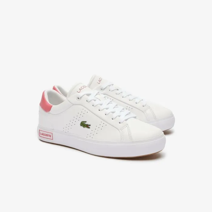 Sneakers Women Lacoste Women039s Powercourt 20 Contrasted Leather Sneakers Whitepink B53
