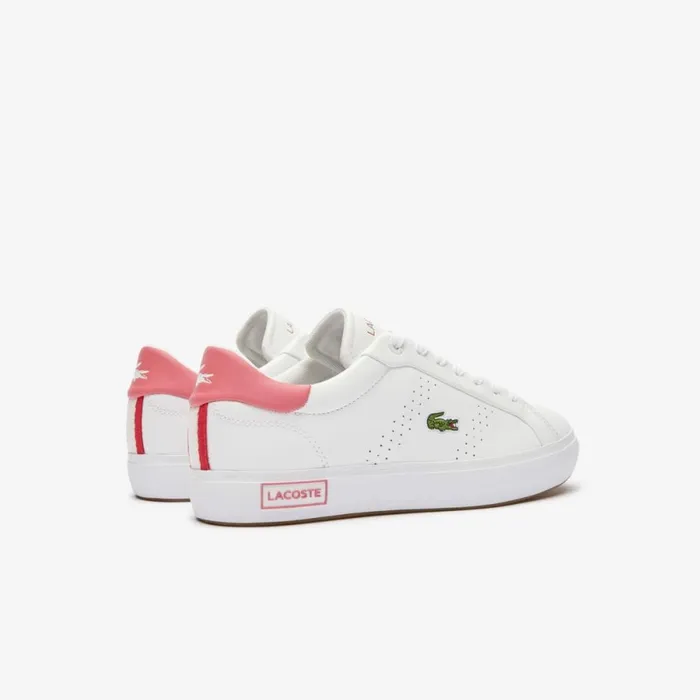 Sneakers Women Lacoste Women039s Powercourt 20 Contrasted Leather Sneakers Whitepink B53