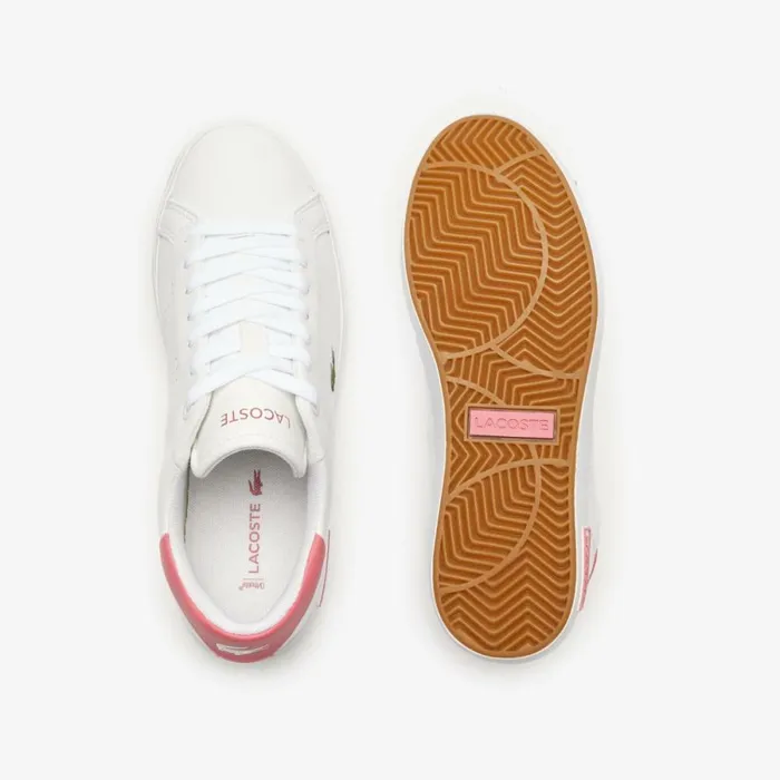 Sneakers Women Lacoste Women039s Powercourt 20 Contrasted Leather Sneakers Whitepink B53