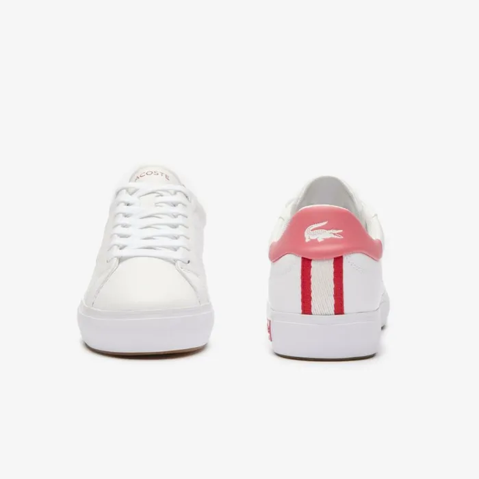 Sneakers Women Lacoste Women039s Powercourt 20 Contrasted Leather Sneakers Whitepink B53