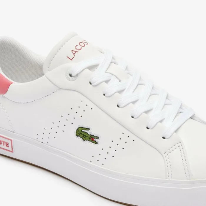 Sneakers Women Lacoste Women039s Powercourt 20 Contrasted Leather Sneakers Whitepink B53