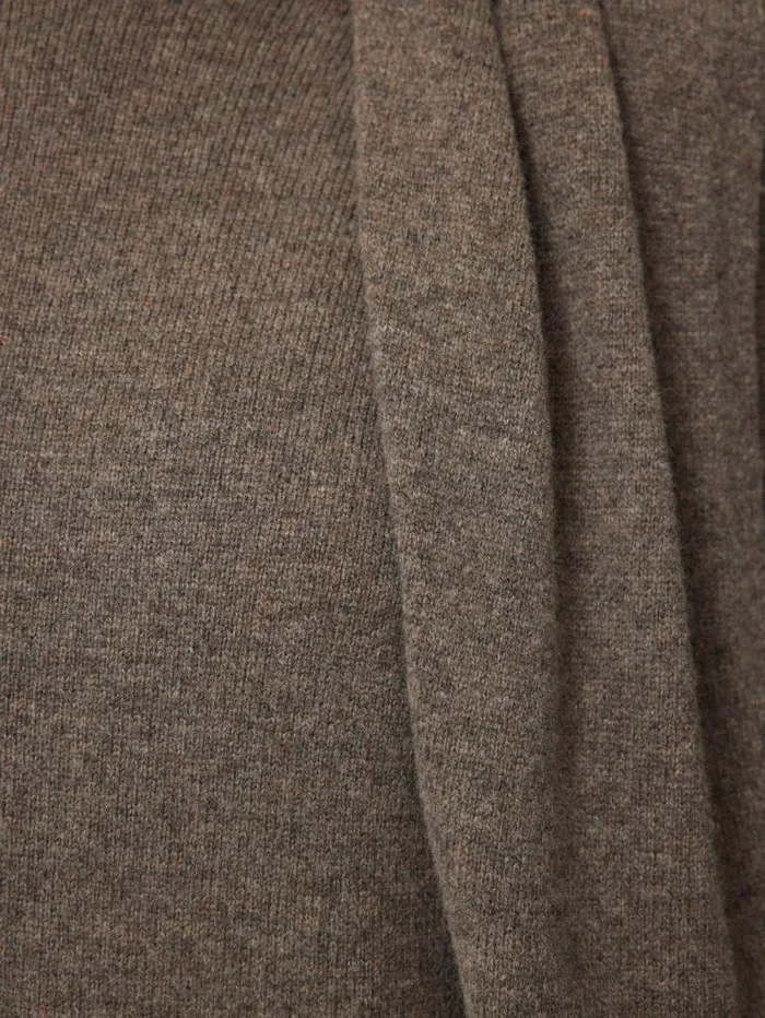 Soft Wool Scarf Jumper Dress Taupe Women Jigsaw Knitwear and Cashmere
