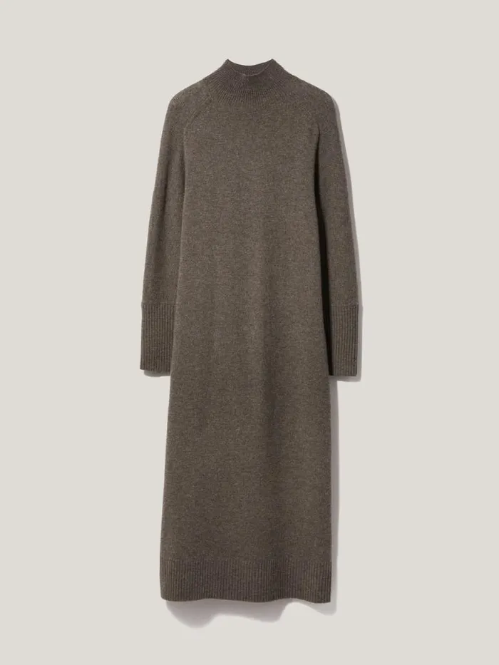 Soft Wool Scarf Jumper Dress Taupe Women Jigsaw Knitwear and Cashmere