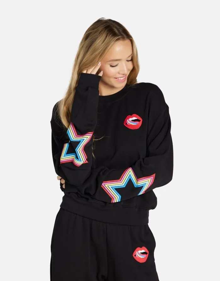 Spalding Candy Lip Black Women Lauren Moshi Long Sleeve