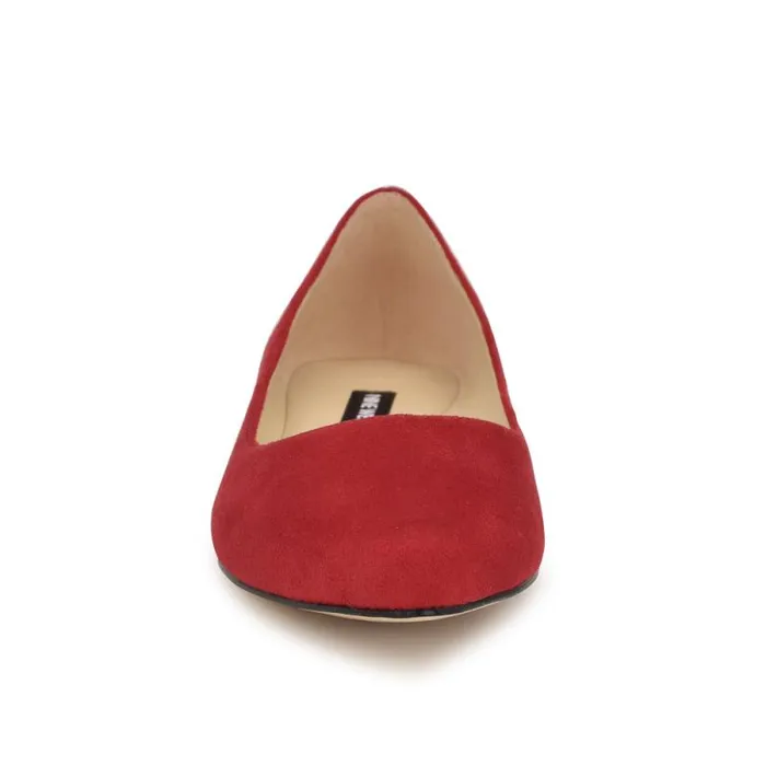 Speakup Almond Toe Flats Red Women Nine West Flats Speakup Almond Toe Flats Red Women Nine West Flats