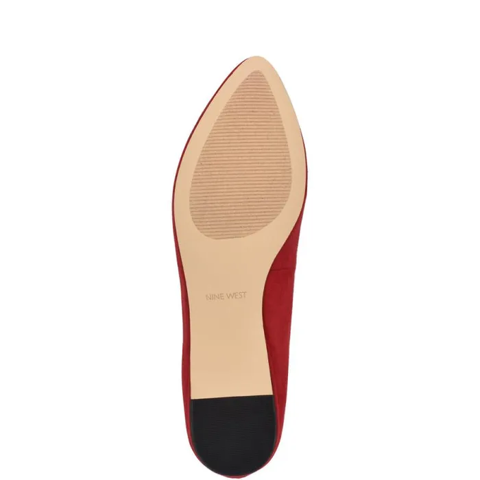 Speakup Almond Toe Flats Red Women Nine West Flats Speakup Almond Toe Flats Red Women Nine West Flats
