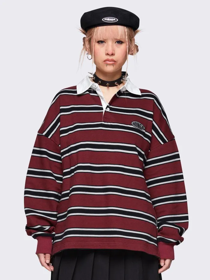 Spencer Striped Polo Women Minga London Tops and TShirts