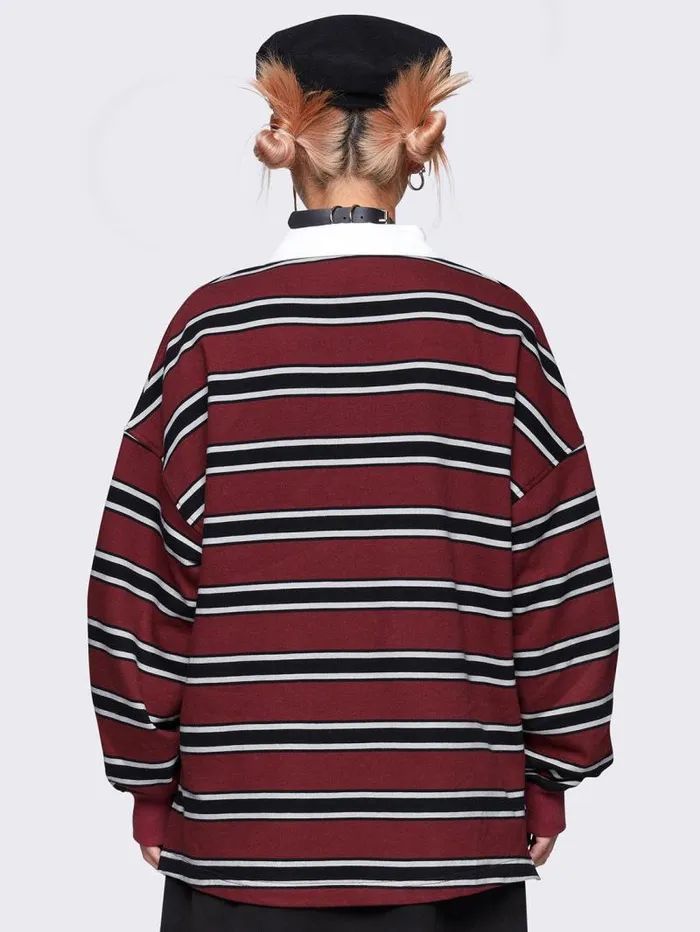 Spencer Striped Polo Women Minga London Tops and TShirts