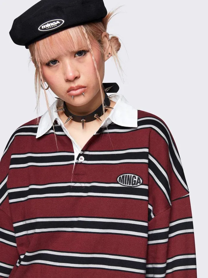 Spencer Striped Polo Women Minga London Tops and TShirts