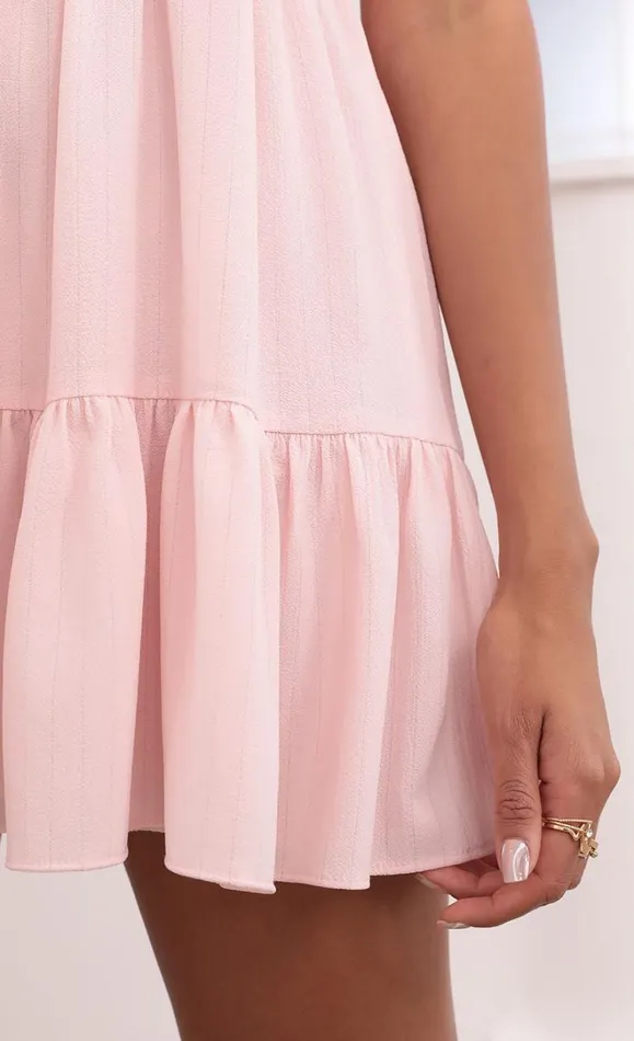 Square Neckline Dress Pink Women LUCY IN THE SKY Mini Dresses Square Neckline Dress Pink Women LUCY IN THE SKY Mini Dresses