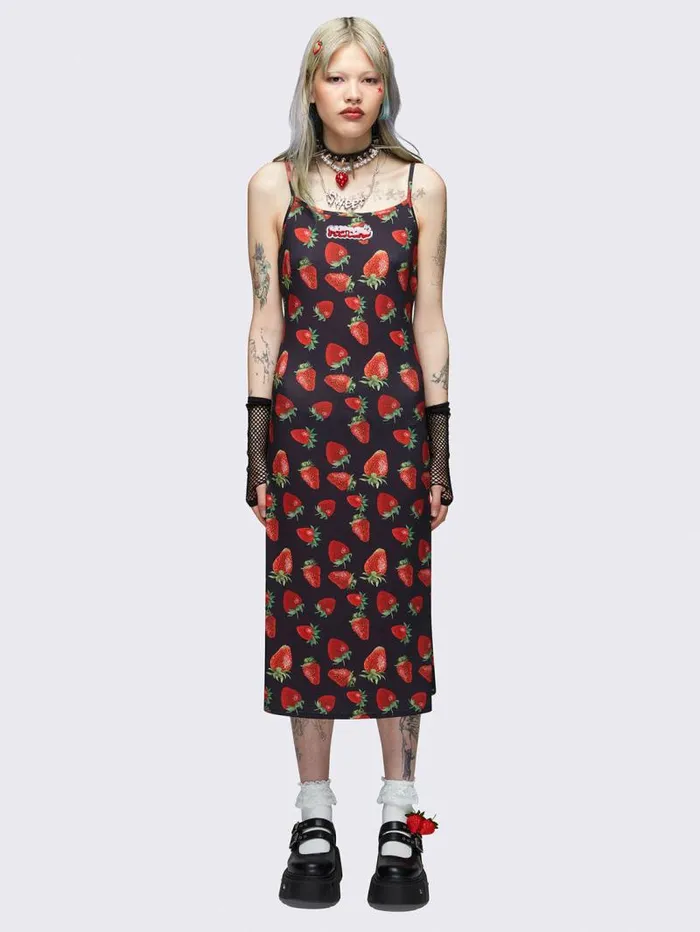 Strawberry Bomb Maxi Dress Women Minga London Dresses