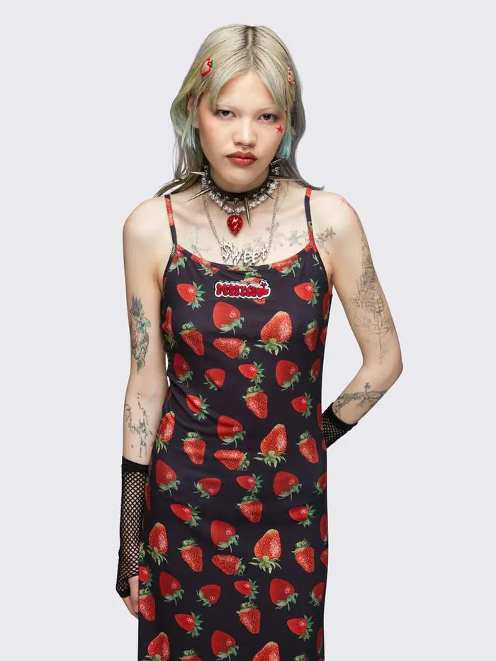 Strawberry Bomb Maxi Dress Women Minga London Dresses Strawberry Bomb Maxi Dress Women Minga London Dresses
